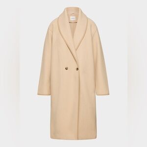 Aritzia Wilfred Charlize Cream Coat